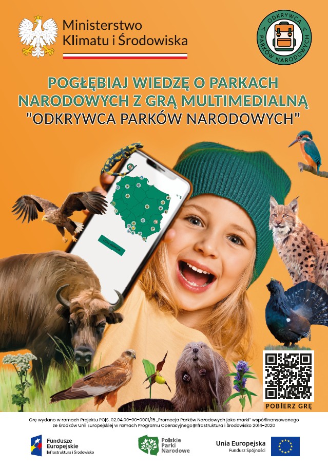 Gra - Odkrywca Parków Narodowych - plakat